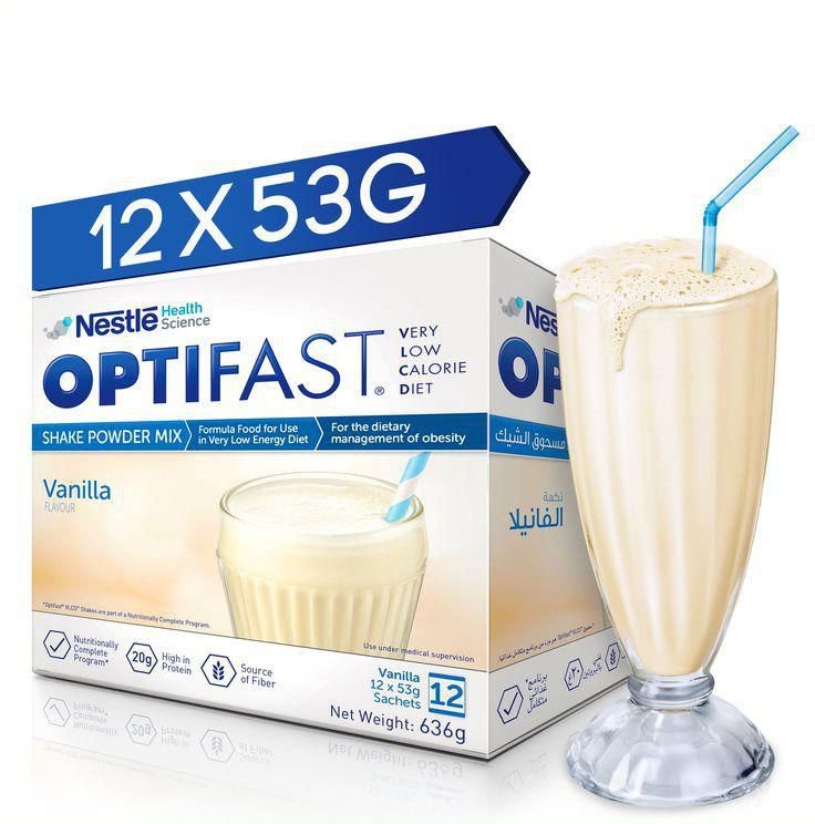 nestle optifast shake vanilla flavour - 636 g