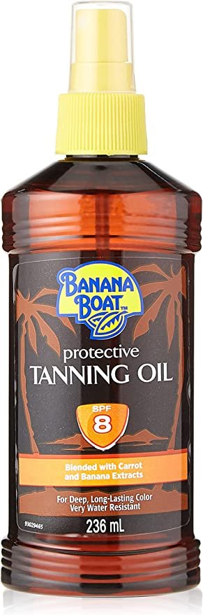 banana boat tanning oil with carrot extract