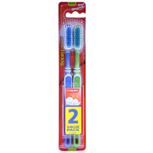 Colgate Tooth Brush Double Action 2Pcs – Life Pharmacy