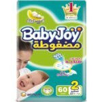 Baby Joy Diapers, Small Size 2, 60 Pieces With Extra 2 Small Diapers