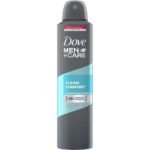 Dove Care Antiperspirant Aerosol Clean Comfort 250Ml