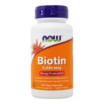 Now Biotin 5000 60 Veg Capsules